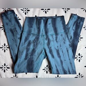 lululemon athletica Blue Tie-Dye Leggings